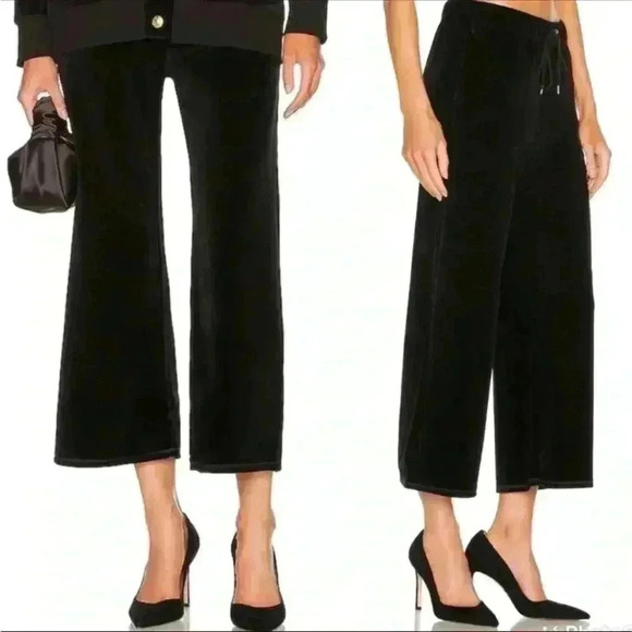 Nili Lotan Daphne Wide Leg Pants Size Large Navy Blue NWT